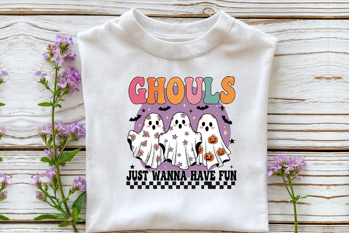 Retro Halloween Ghouls PNG Sublimati, an Illustration by DreamCafeArt (Photo 5 of 7)