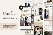 Lifestyle Instagram Pack | PS, a Social Media Template by BlancaLab Studio (Thumbnail 1 of 8)