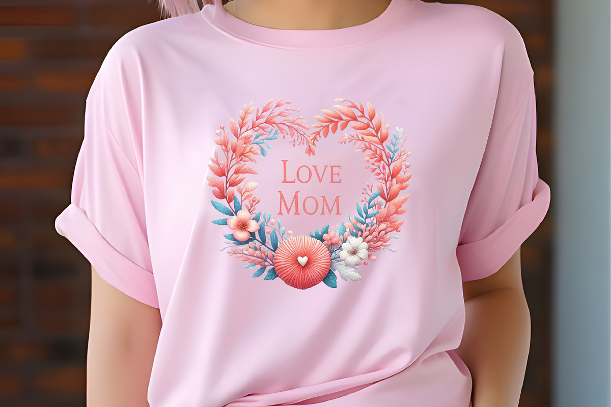 Cute Coral Mother's Day Clipart, a Seasonal Illustration by RobertsArt (Photo 6 of 7)