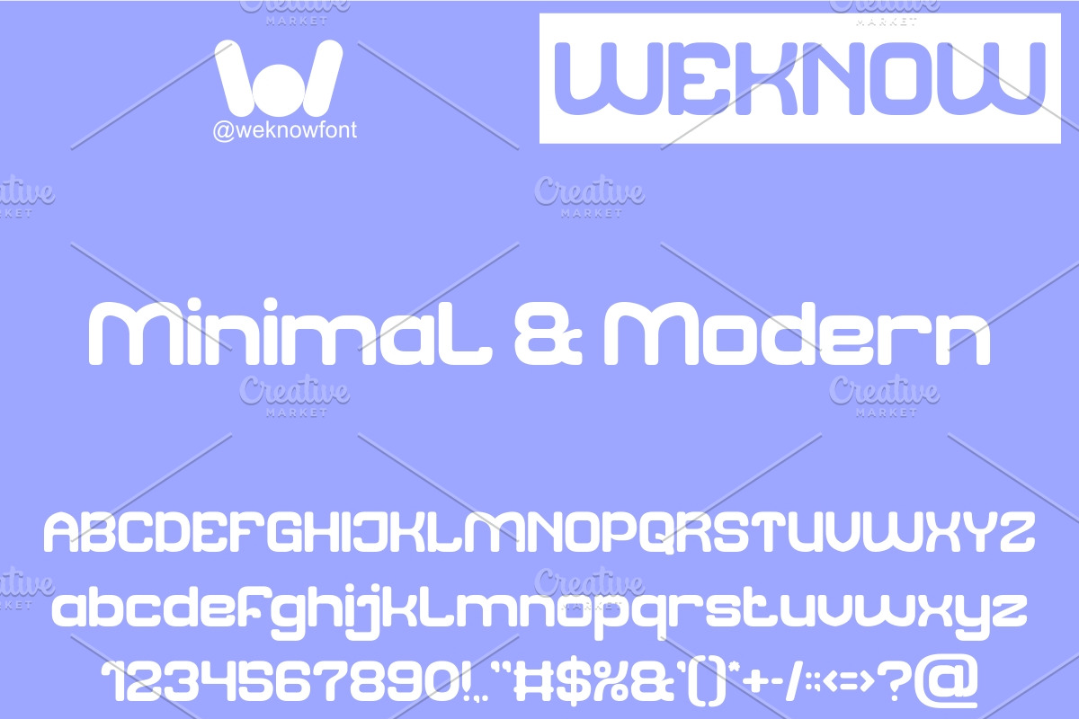 Futuristic Clean font, a Sans Serif Font by weknow (Photo 5 of 8)