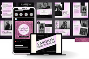 100 Fashion Templates Canva, a Templates & Theme by TemplateCastleStore (Thumbnail 6 of 10)