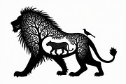 Lion Silhouette Vector Illustration,, an Illustration by Amazin_art (Thumbnail 20 of 21)