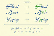Symphonie Calligraphy, a Script Font by Krismagraph (Thumbnail 6 of 15)