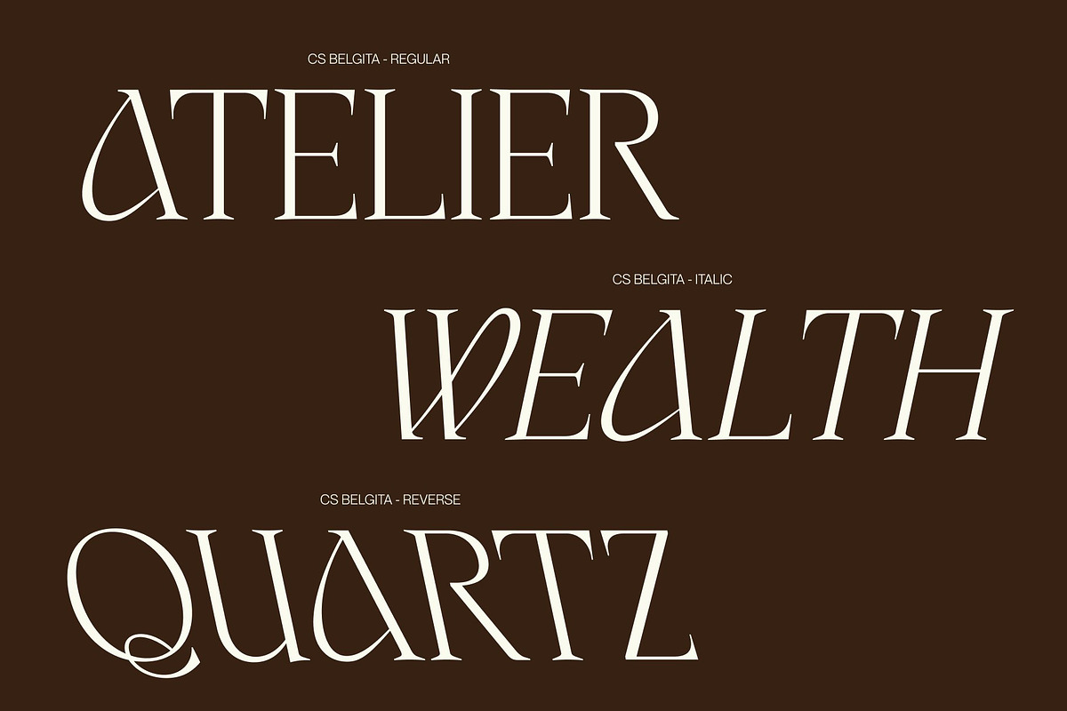 CS Belgita – Elegant Serif Font, a Serif Font by Craft Supply Co. (Photo 4 of 8)