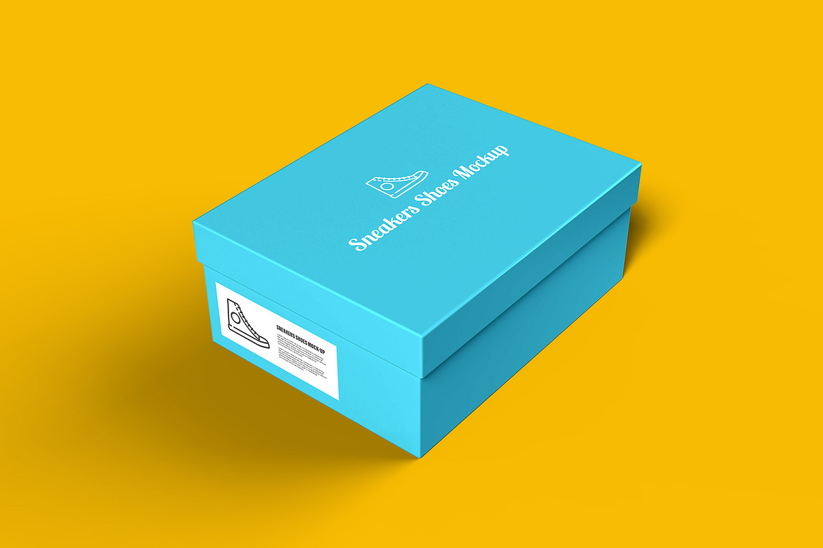 Sneakers Shoes Mockup - 9 views, a Packaging Mockup by Illusiongraphic (Photo 4 of 28)