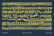 Askey 3D, a Serif Font by Craft Supply Co. (Thumbnail 8 of 8)