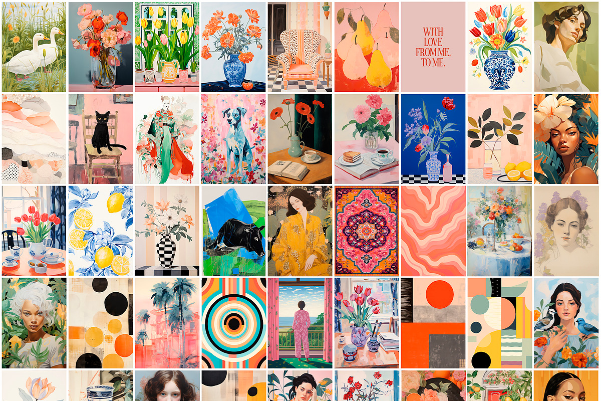 Maximalist Gallery. 200 Prints, a Background Graphic by Purple (Photo 9 of 11)