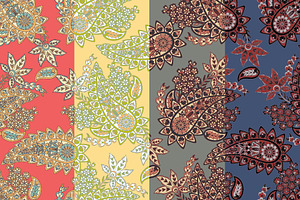 Paisley Seamless Fabric Pattern