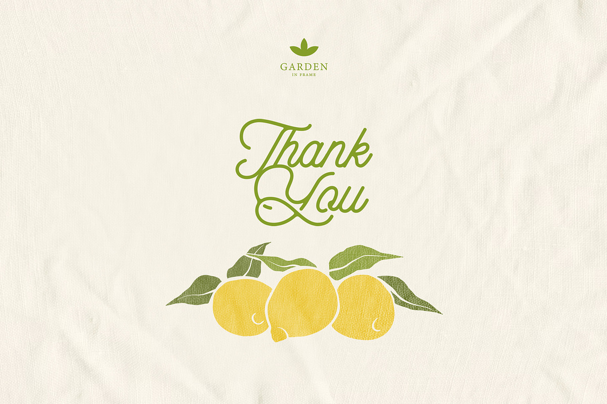 Lemon summer wedding templates set, a Stationery Template by Garden in frame (Photo 10 of 10)