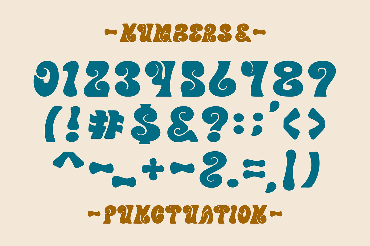 Midswell 70's Typeface | Retro Font, a Sans Serif Font by NienowBrand (Photo 3 of 7)