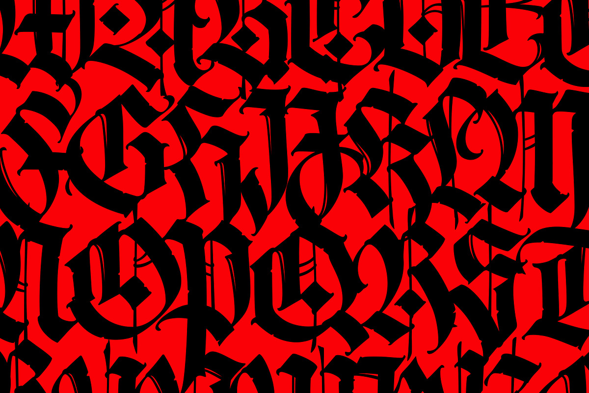 Gothic font 010, a Blackletter Font by GeekClick (Photo 18 of 24)