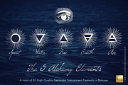 The 5 Alchemy Elements: Foil Set, an Object Graphic by Illumineer Media & Design (Thumbnail 7 of 13)