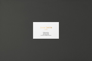 8.5x5.5cm Business Card Mockup