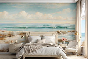 Seascape Wall Mural & Wallpaper