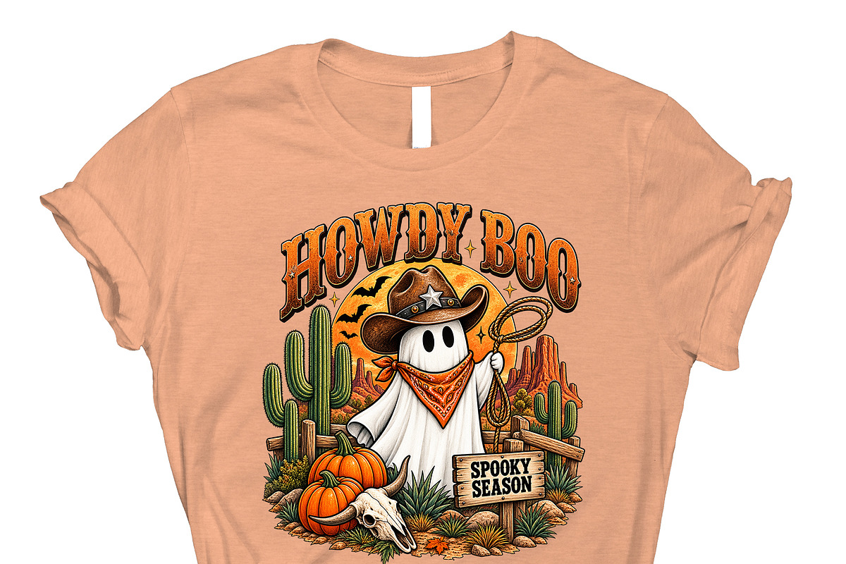 Howdy Boo Cowboy Ghost Wild West PNG, an Object Graphic by Star Graphic Design (Photo 10 of 10)