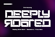 DEEPLY ROOTED - FUTURISTIC FONT, a Sans Serif Font by 177Studio (Thumbnail 1 of 8)