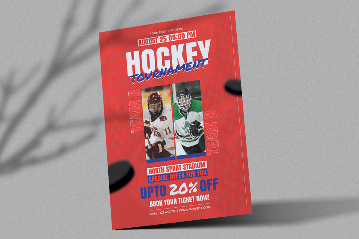 Yelaso - Hockey Tournament Flyer, a Flyer Template by Attype (Photo 2 of 4)