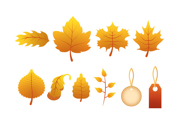 Autumn Sale Illustration Set preview 2