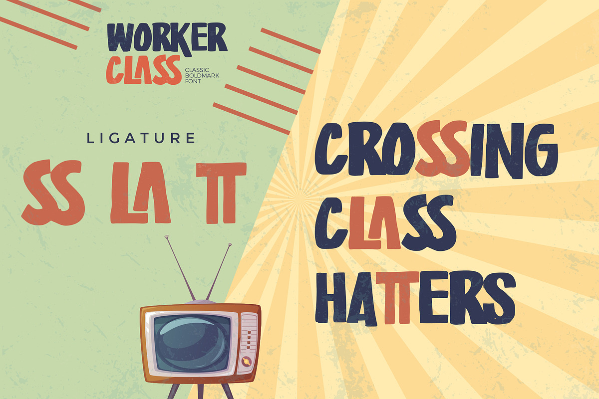 Worker Class - Classic Boldmark Font
