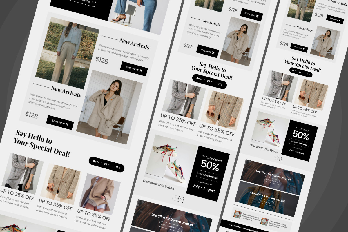 Fashion Editorial Email Newsletter, a Landing Page Template by twinstd (Photo 5 of 5)