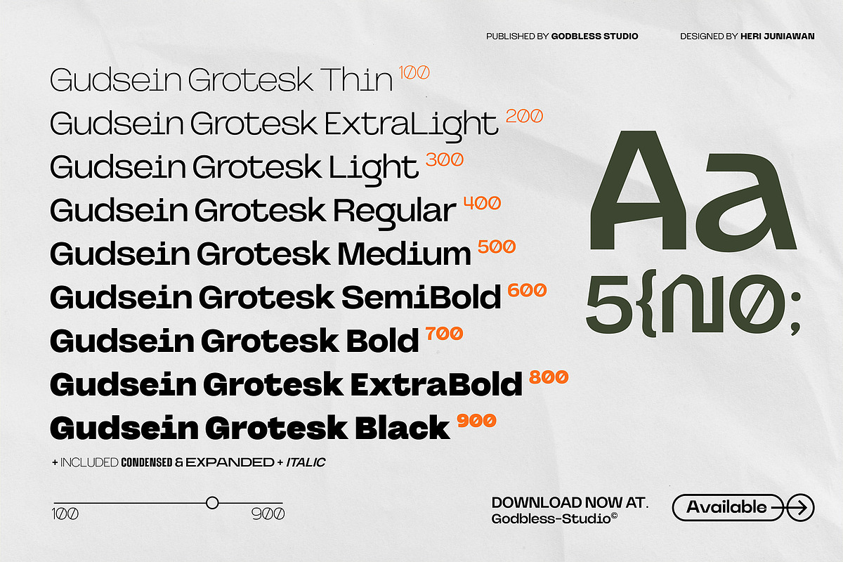 Gudsein Grotesk, a Sans Serif Font by Godbless Studio (Photo 6 of 12)