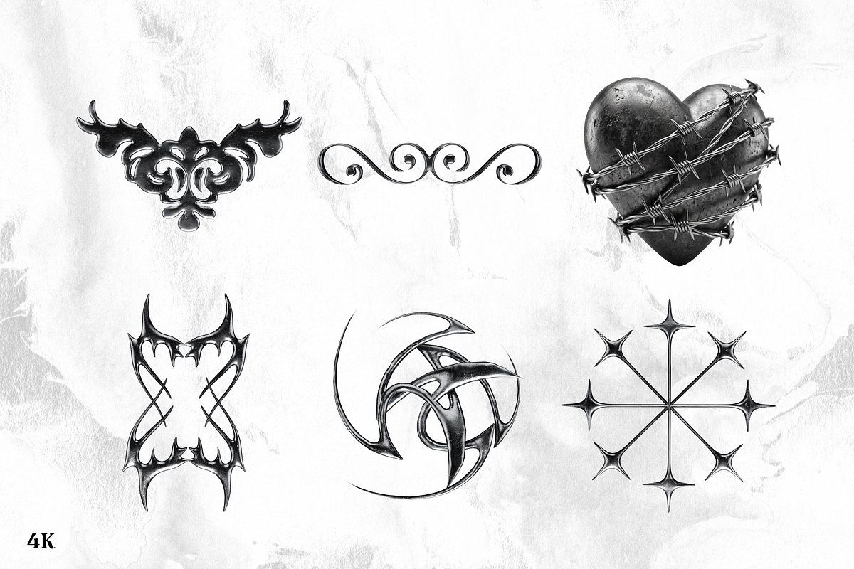 Dark Gothic Ornament, an Object Graphic by PopotLane (Photo 2 of 7)