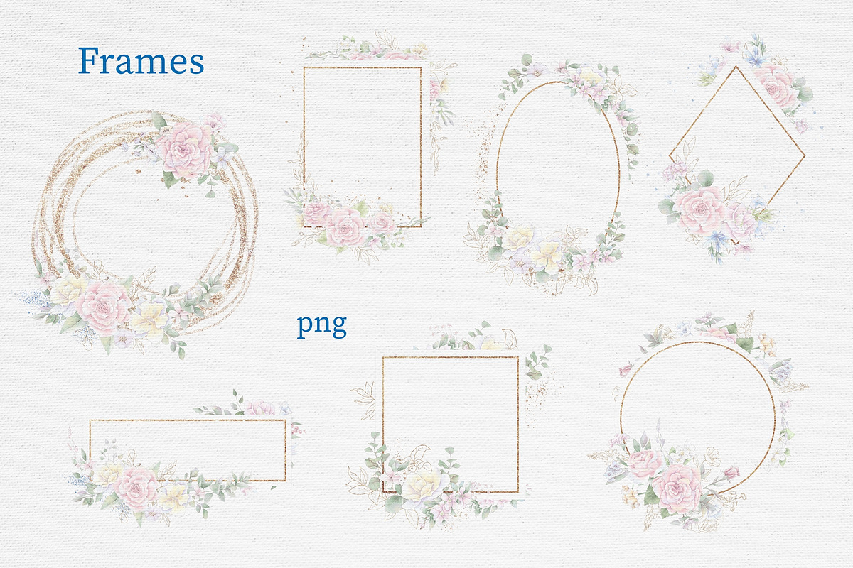 Watercolor flowers Roses clipart, an Illustration by Yuliya Art (Photo 14 of 19)