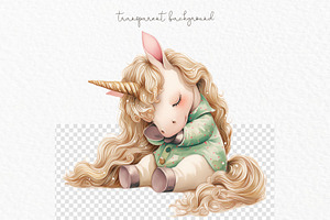 Unicorns Baby Shower Clipart