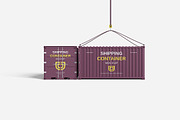 Shipping Container Mockup, an Advertising Mockup by Indah (Thumbnail 3 of 6)