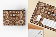 Cute cafe bear pattern, a Pattern Graphic by Viaireshop (Thumbnail 3 of 6)