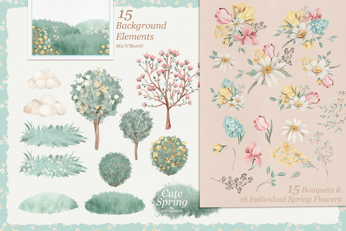 Cute Spring, an Animal Illustration by Anna Babich (Photo 7 of 10)