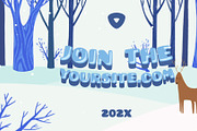 Winter Forest Logo | DaVinci Resolve, a Templates & Theme by FlashFXbox (Thumbnail 1 of 2)