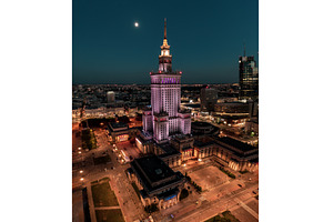 Palace of Science and Culture, an Architecture Photo by Nature and travel