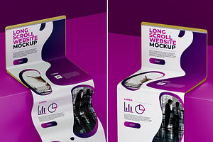 Laptop Longscroll Mockup Set, a Product Mockup by McLittle Stock