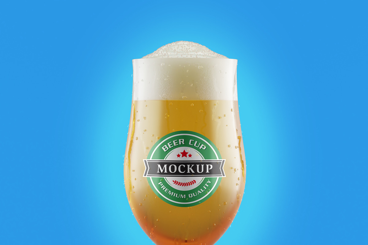 Realistic Beer Cup Mock-up, a Print Template by Propex (Photo 9 of 14)