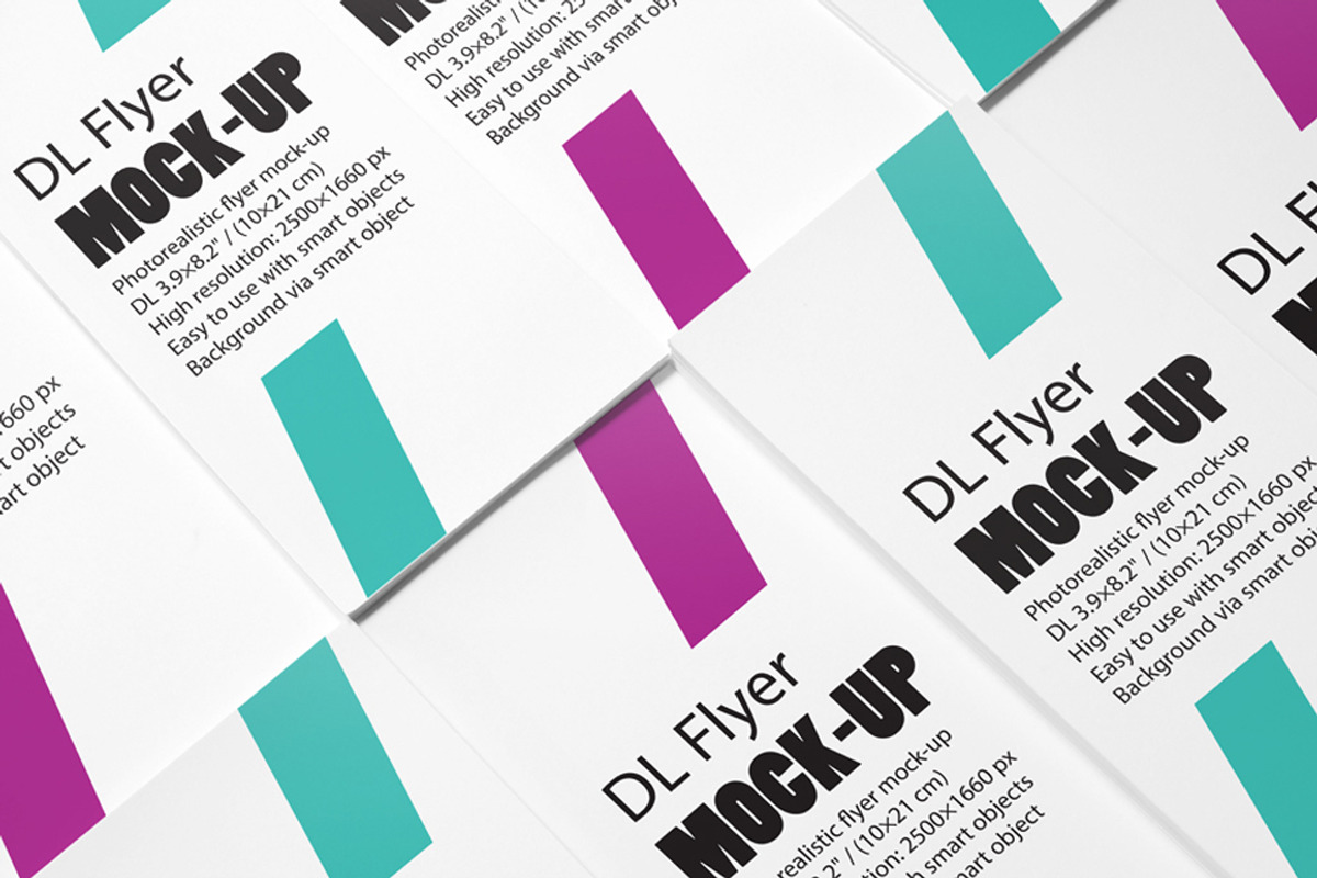 DL Flyer Mockup, a Print Template by resumetemplathttps://d3es (Photo 3 of 14)