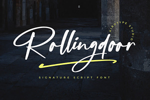 Rollingdoor - Signature Font