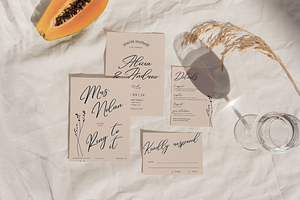 Modern & Elegant Wedding Invitation