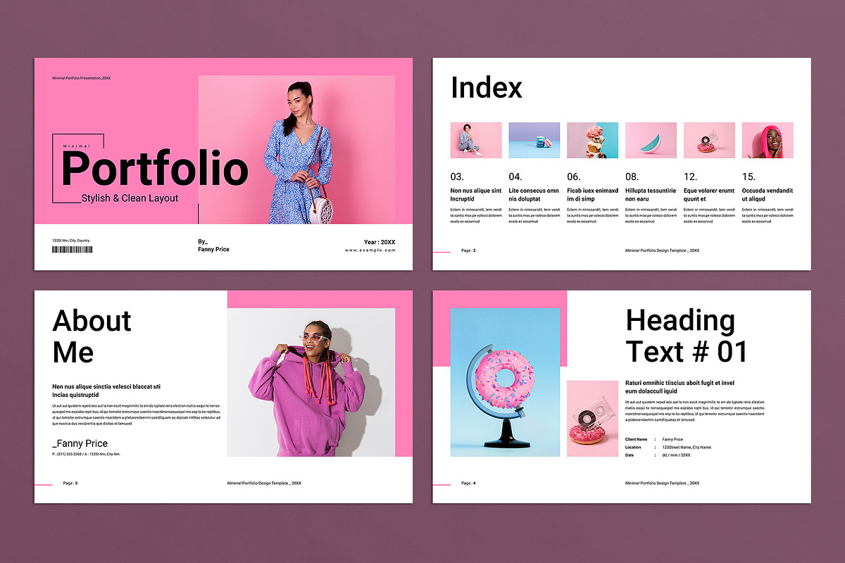 Minimal Portfolio Presentation, a Presentation Template by E-Type (Photo 2 of 5)