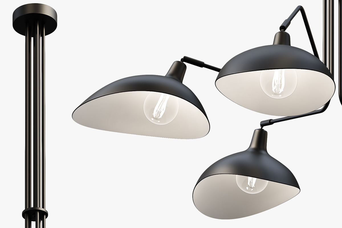 Joybird Juno Chandelier, a Light 3D Model by 3dmitruk (Photo 3 of 10)