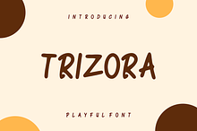 Trizora Palyful Font.