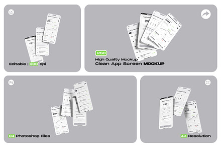 Clean App Screen Mockup, an iPhone Mockup by My Code Std