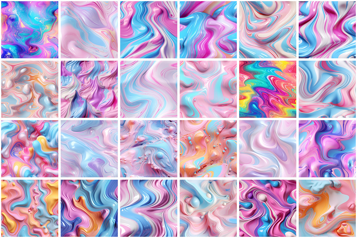 Pastel Liquid Seamless Pattern, a Pattern Graphic by Forhadx5 (Photo 4 of 11)