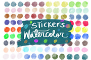 Watercolor Stickers for journals, a Graphic by Journals and More (Thumbnail 1 of 2)