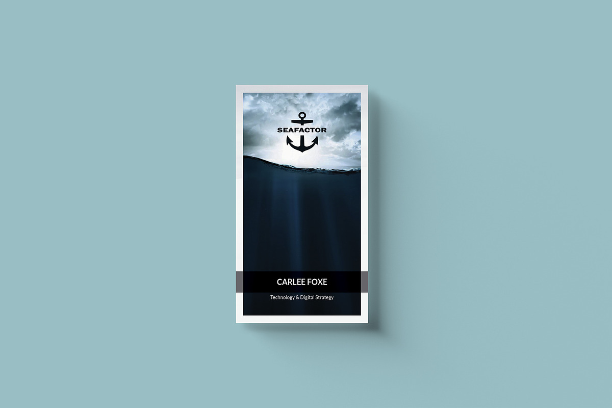 Sea Business Card, a Business Card Template by Nikolozgraphic (Photo 3 of 4)