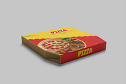 Pizza Box Mockup, a Merchandise Mockup by rahmatmoscae (Thumbnail 3 of 6)