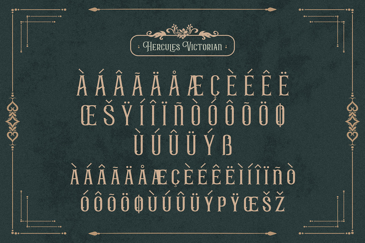 Hercules Victorian Typeface Font, a Sans Serif Font by Storytype Studio (Photo 12 of 14)