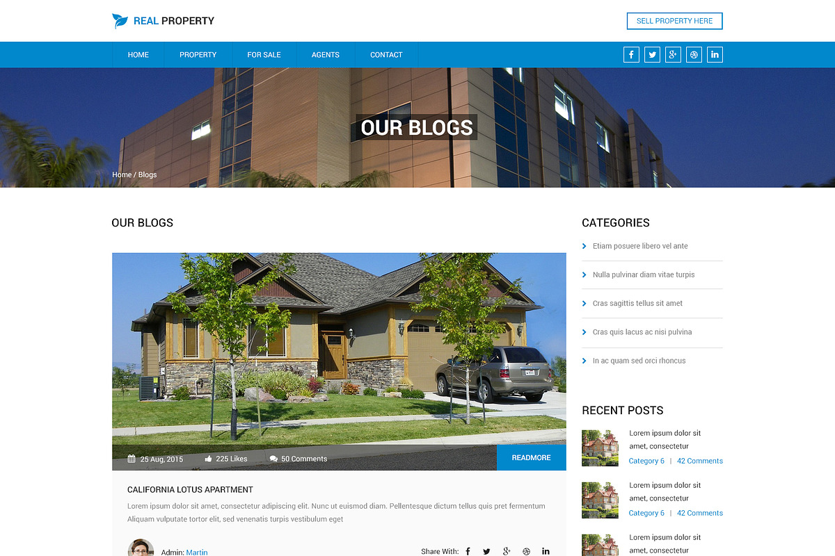 Real property PSD Template, a Websites & App Template by WebbyTemplates (Photo 2 of 12)