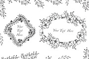 Black and White Botanical Collection, an Illustration by TanataDesign (Thumbnail 6 of 8)