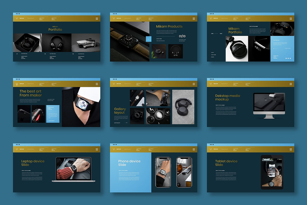 Mikam – Business PowerPoint, a Presentation Template by Dens Creative Studio (Photo 4 of 6)